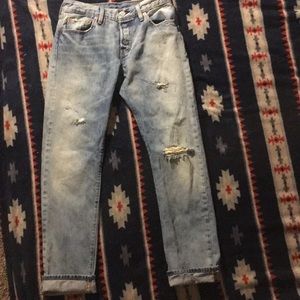 Levi Strauss & Co. Light Wash 501 Jeans